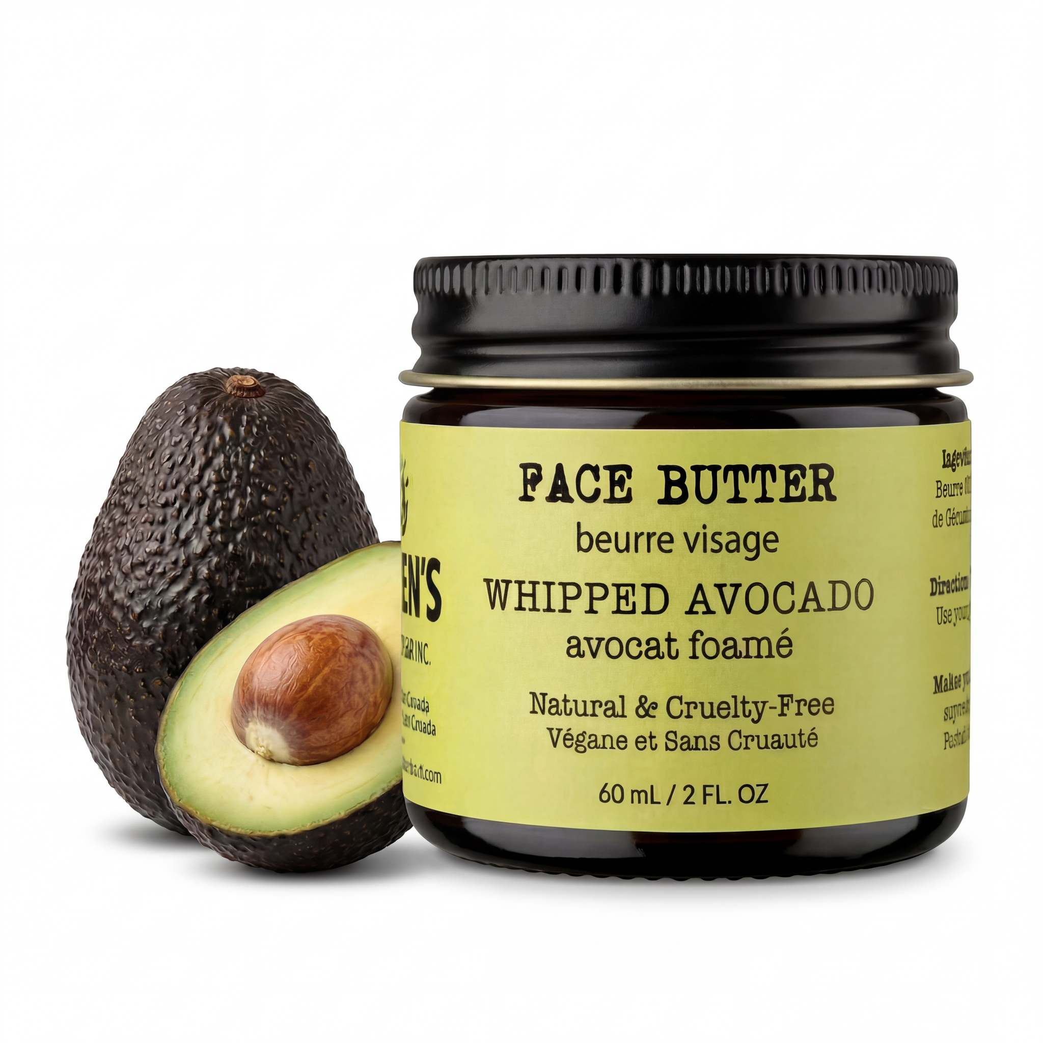 Whipped Avocado Face Butter – Canadian Handmade Moisturizer