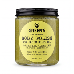 Body Polish – Green Tea + Coconut Oil, Natural, Handmade & Canadian