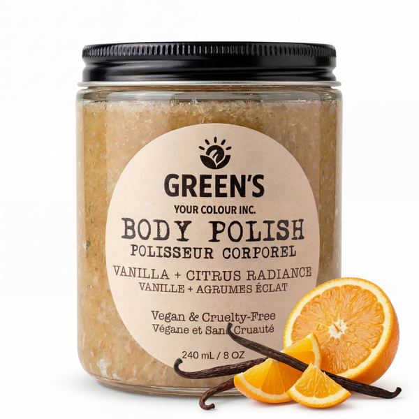 Whipped Body Polish – Vanilla + Citrus + Coconut Oil, Natural, Handmade & Canadian