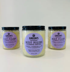 Body Polish – Lemon + Lavender + Coconut Oil, Natural, Handmade & Canadian