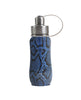 350 ml Vegan Snakeskin triple insulated vacuum stainless steel leak-proof water bottle carrying handle silver lid
