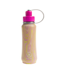 500 ml Muskoka insulated vacuum stainless steel leak-proof water bottle carrying handle pink lid