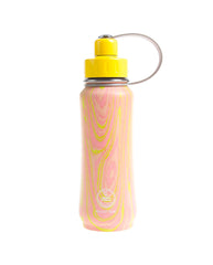 500 ml Muskoka triple insulated vacuum stainless steel leak-proof water bottle carrying handle yellow lid